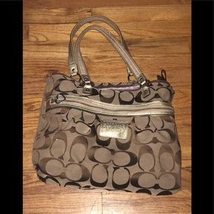 Coach purse Large brown/tan